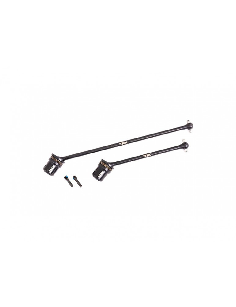 Traxxas Driveshafts, center, assembled (steel constant-velocity), front (1)/ rear (1) (fits Sledge)