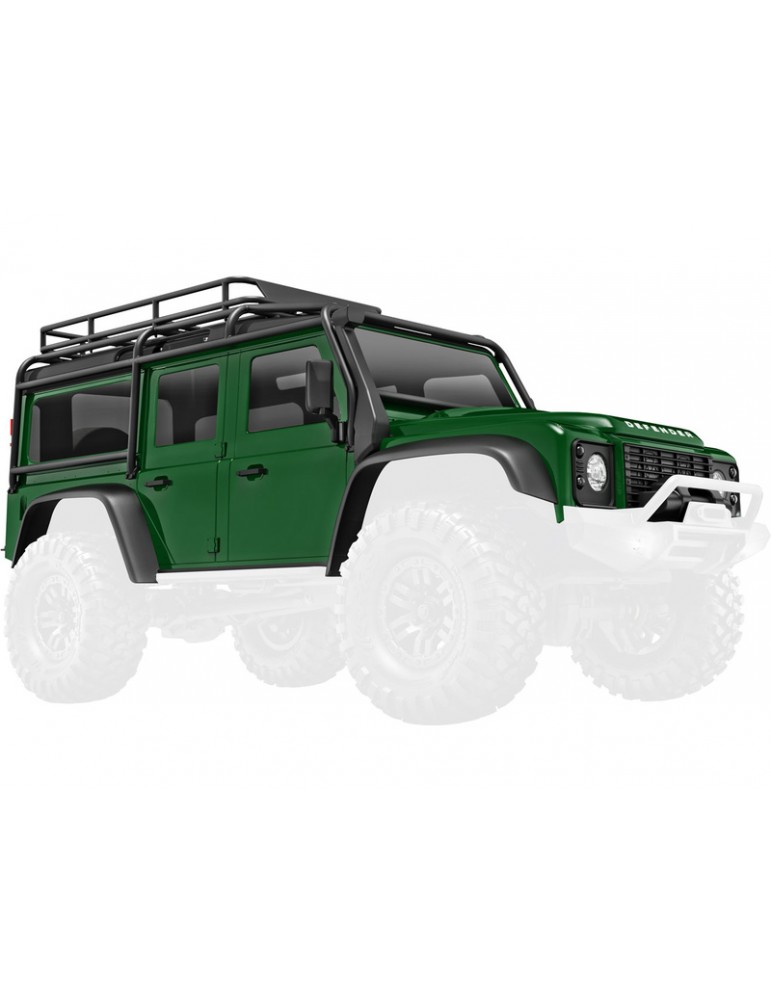 Traxxas Body, Land Rover Defender, complete, green