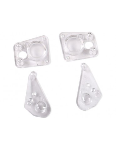 Traxxas Lenses, headlight (2), tail light (2) (fits 9710 body)