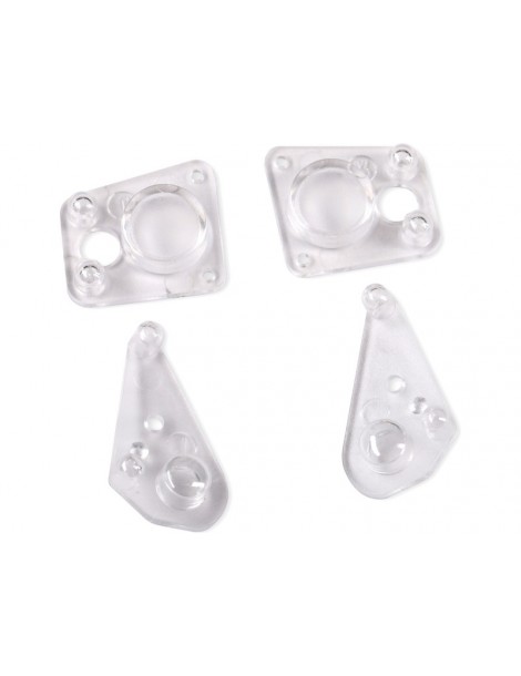 Traxxas Lenses, headlight (2), tail light (2) (fits 9710 body)
