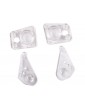 Traxxas Lenses, headlight (2), tail light (2) (fits 9710 body)