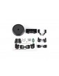 Traxxas Grille/ mirrors, side (left & right)/ spare tire cover/ light retainers, body/ decal sheet (