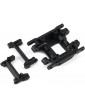 Traxxas Skidplate, center/ bumper mount, front/ bumper mount, rear