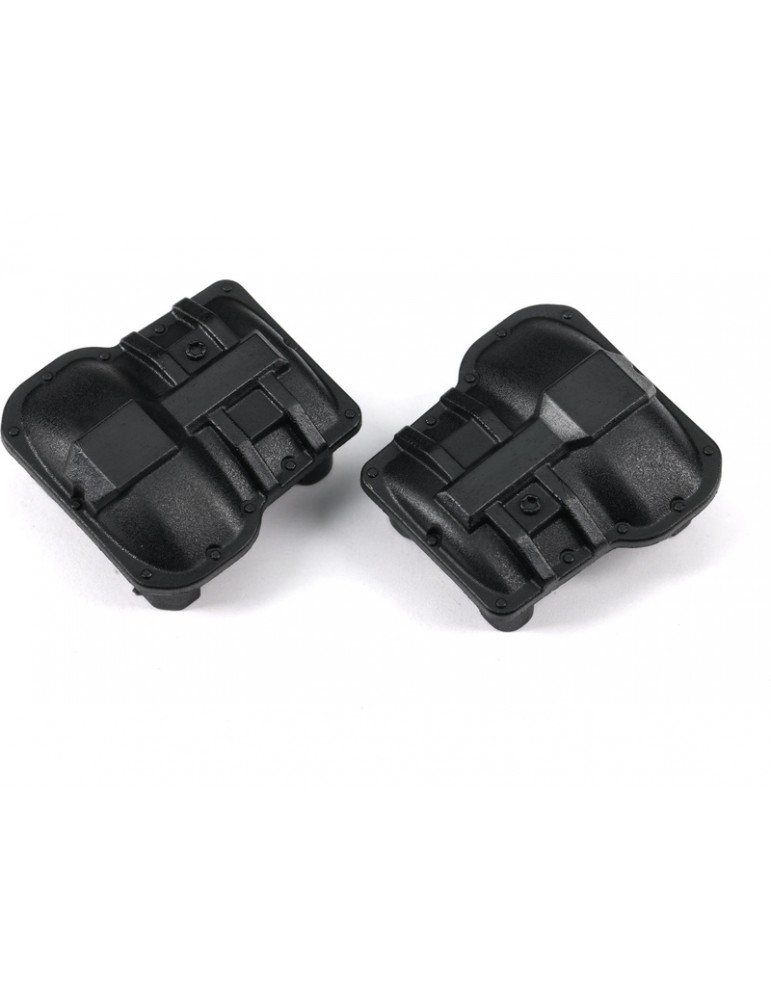 Traxxas Axle cover, front or rear (black) (2)