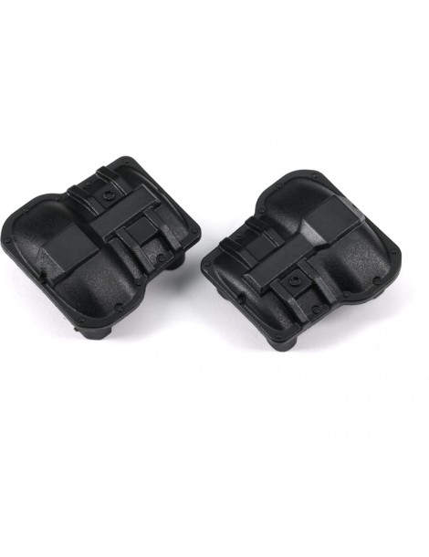 Traxxas Axle cover, front or rear (black) (2)