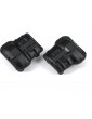 Traxxas Axle cover, front or rear (black) (2)