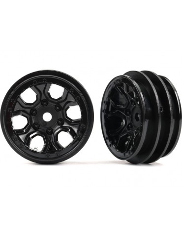 Traxxas Wheels 1.0", spoke (black) (2)
