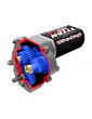 Traxxas Transmission, complete (speed gearing) (9.7:1 reduction ratio) (includes Titan 87T motor)