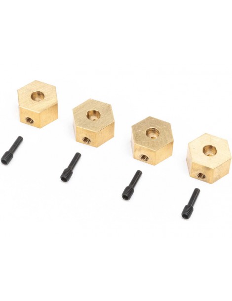 Axial Hex Hubs, Brass (7g) (4): UTB18