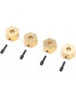 Axial Hex Hubs, Brass (7g) (4): UTB18