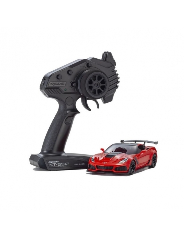 Mini-Z RWD Chevrolet Corvette ZR1 Torch (W-MM/KT531P) w/LED raudona