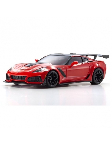 Mini-Z RWD Chevrolet Corvette ZR1 Torch (W-MM/KT531P) w/LED raudona