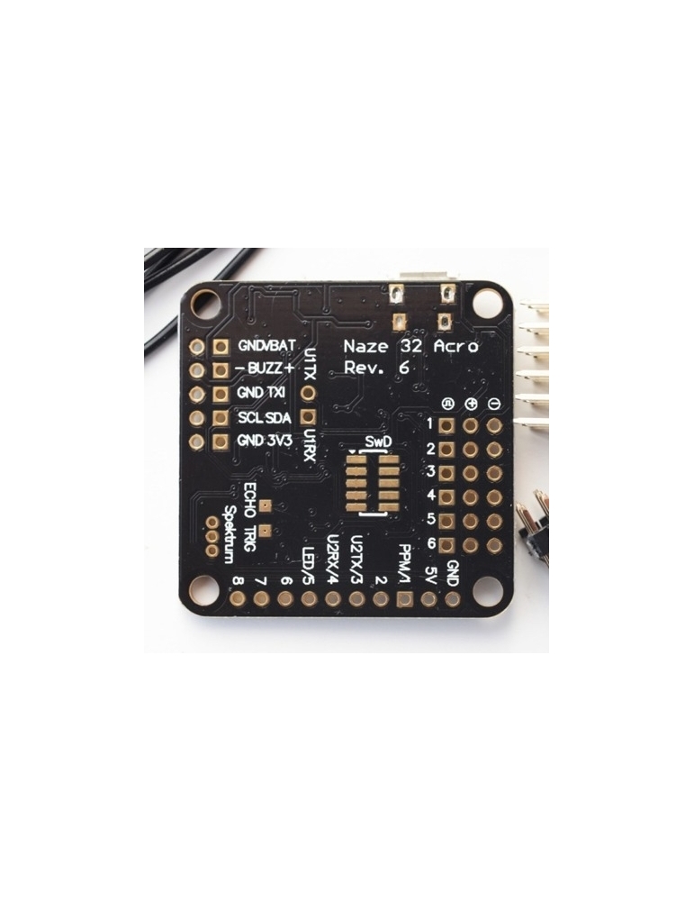 Naze 32 Acro 6DF V6 NO PINS Soldered Flight Control Panel 3-axis MEMS gyro Modern 32 processor running