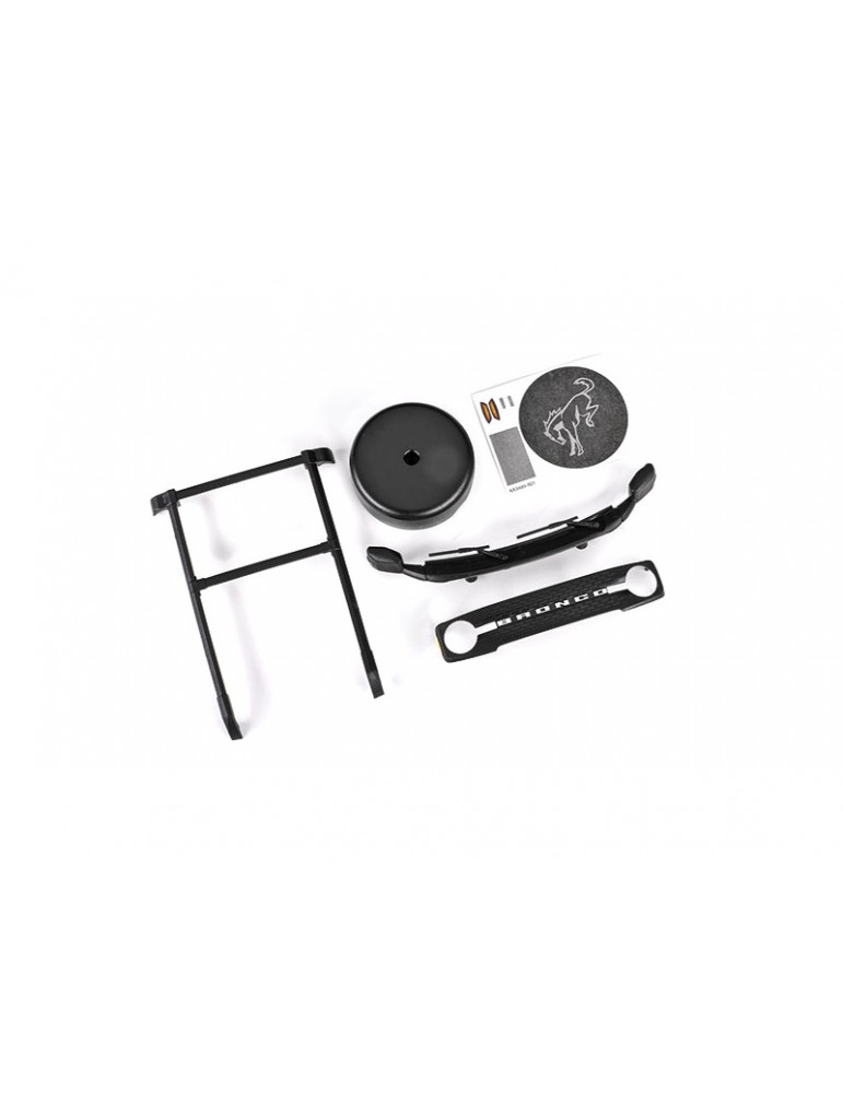Traxxas Roof rack/ spare tire cover/ cowl/ grille (fits 9711)
