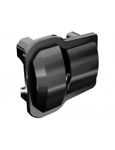 Traxxas Axle cover, front or rear (black chrome) (2)