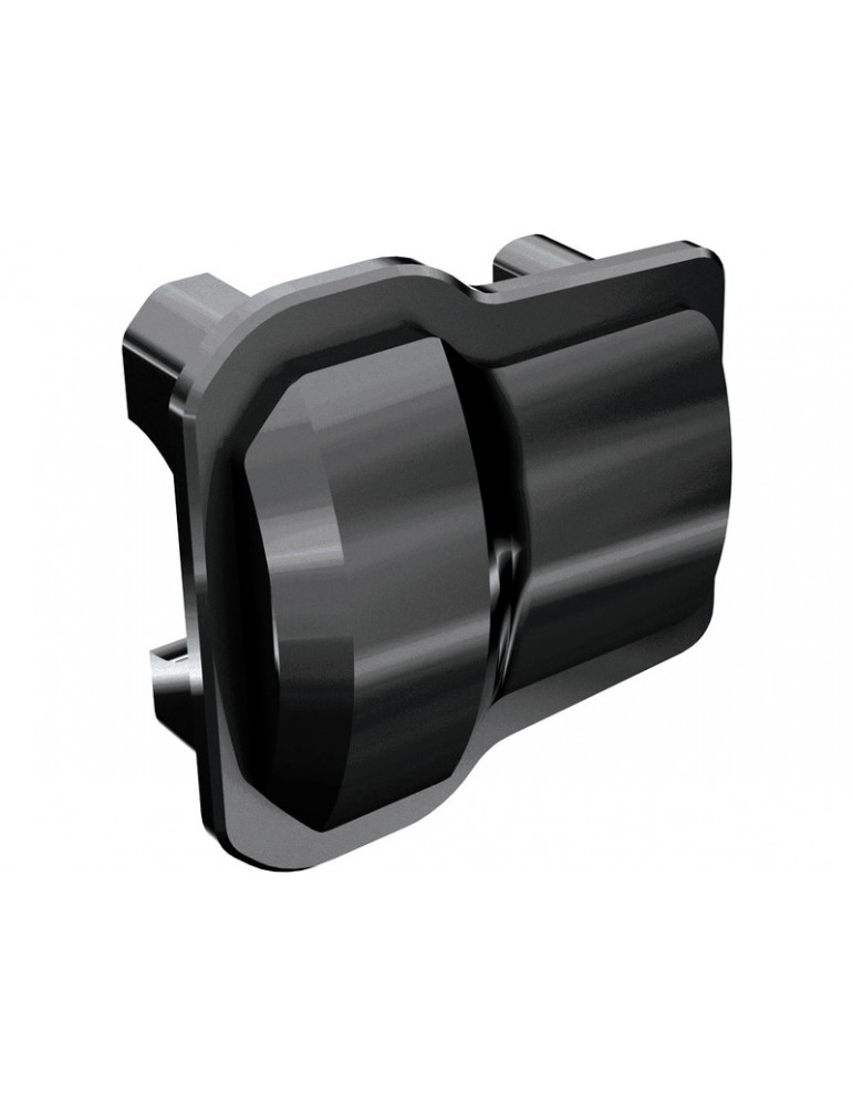 Traxxas Axle cover, front or rear (black chrome) (2)