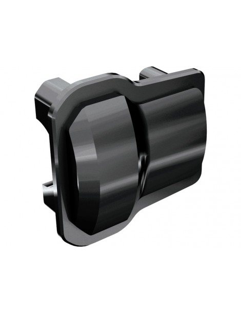 Traxxas Axle cover, front or rear (black chrome) (2)