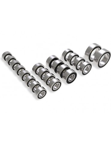 Traxxas Ball bearing set, black rubber sealed, complete