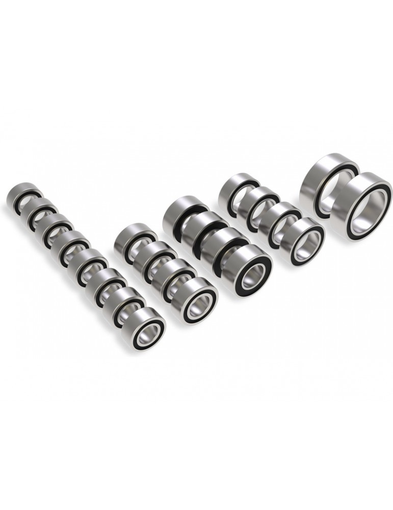 Traxxas Ball bearing set, black rubber sealed, complete