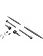 Traxxas Axle Shafts, front and rear (2)/ stub axles, front (2) (hardened steel)