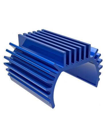 Traxxas Heat sink, Titan 87T motor (aluminum, blue-anodized)