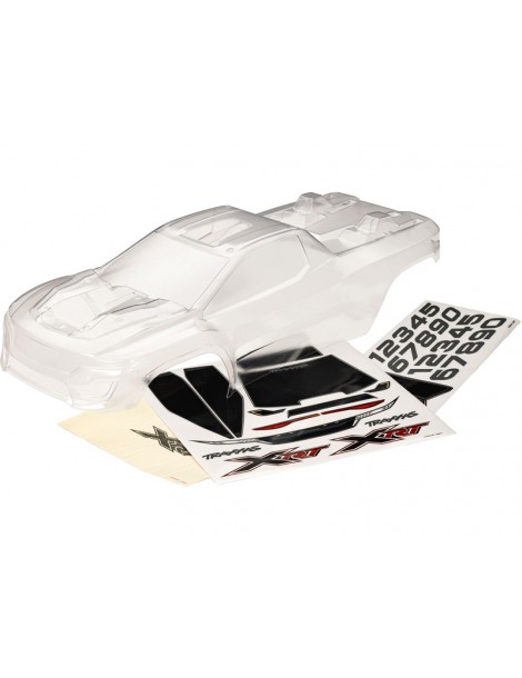 Traxxas Body, XRT (clear)/ window masks/ decal sheet