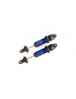 Traxxas Shocks, GTX, medium (aluminum, blue-anodized) (fully assembled w/o springs) (2)