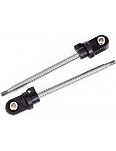 Traxxas Shock shaft, 92mm (GTX) (steel, chrome finish) (2)