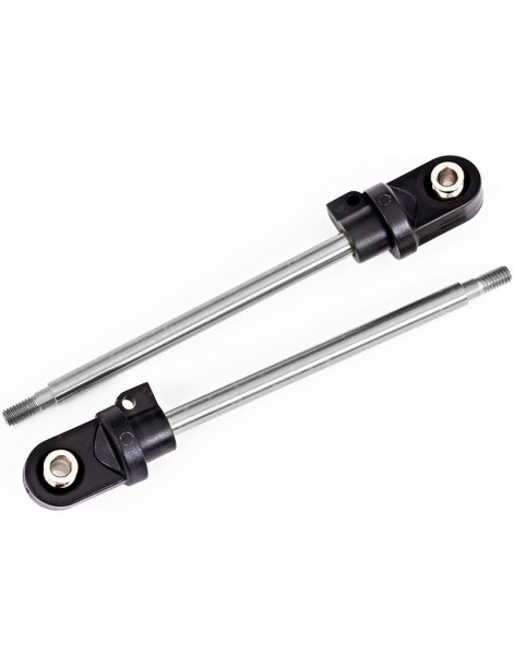 Traxxas Shock shaft, 92mm (GTX) (steel, chrome finish) (2)