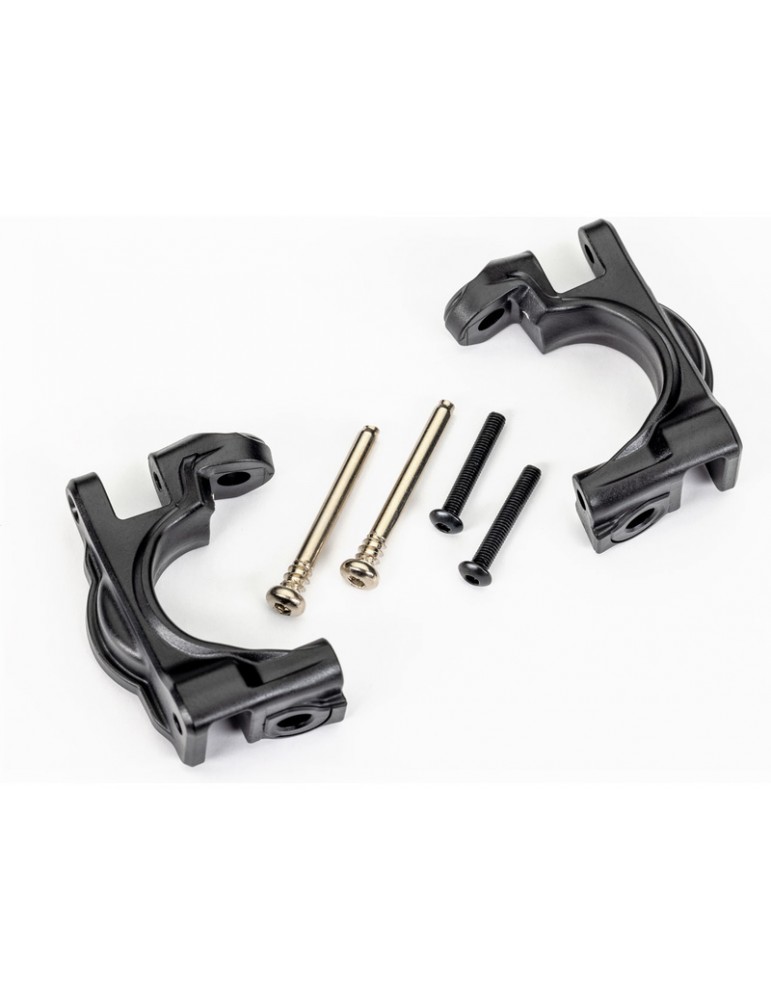 Traxxas Caster blocks (c-hubs), extreme heavy duty, black (left & right) (for use with 9080)