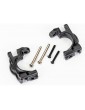 Traxxas Caster blocks (c-hubs), extreme heavy duty, black (left & right) (for use with 9080)