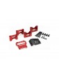 Traxxas Mount, center differential carrier, aluminum (red-anodized)