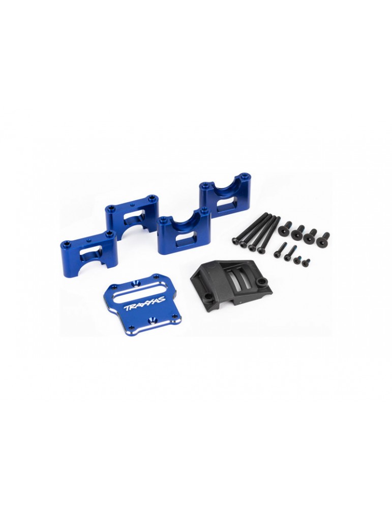 Traxxas Mount, center differential carrier, aluminum (blue-anodized)
