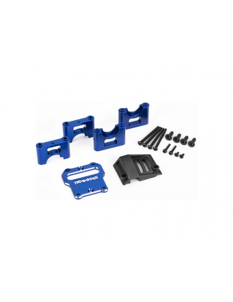 Traxxas Mount, center differential carrier, aluminum (blue-anodized)