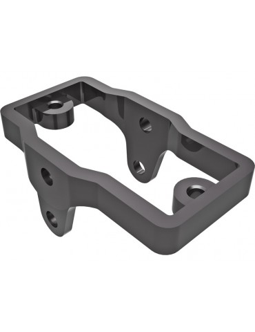 Traxxas Servo mount, aluminum (dark titanium-anodized)