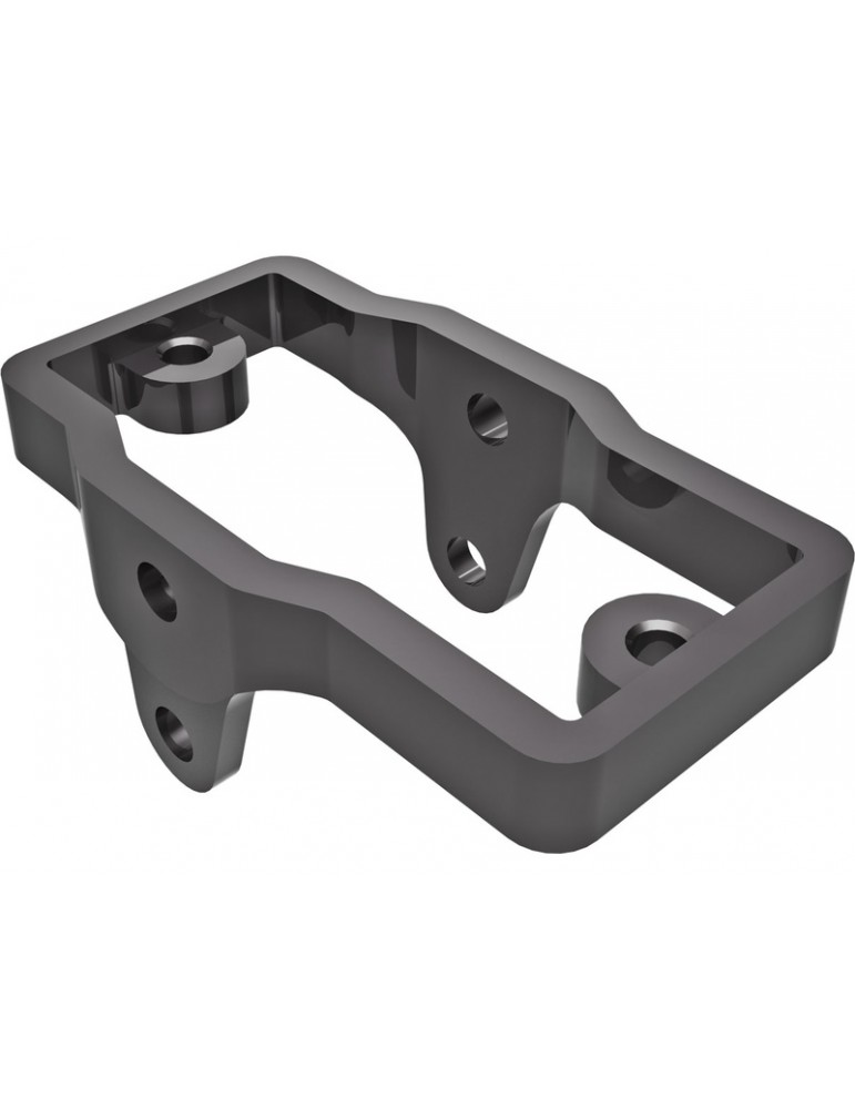 Traxxas Servo mount, aluminum (dark titanium-anodized)