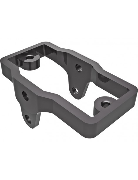 Traxxas Servo mount, aluminum (dark titanium-anodized)
