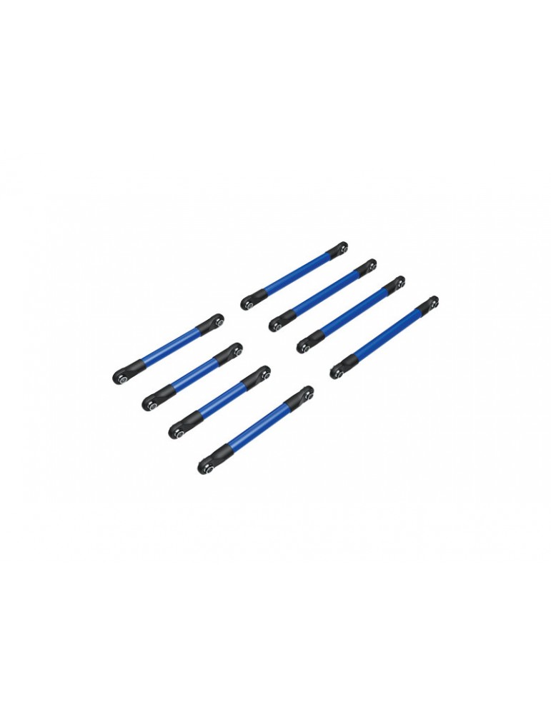 Traxxas Suspension link set, 6061-T6 aluminum (blue-anodized)