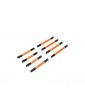 Traxxas Suspension link set, 6061-T6 aluminum (orange-anodized)