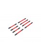 Traxxas Suspension link set, 6061-T6 aluminum (red-anodized)