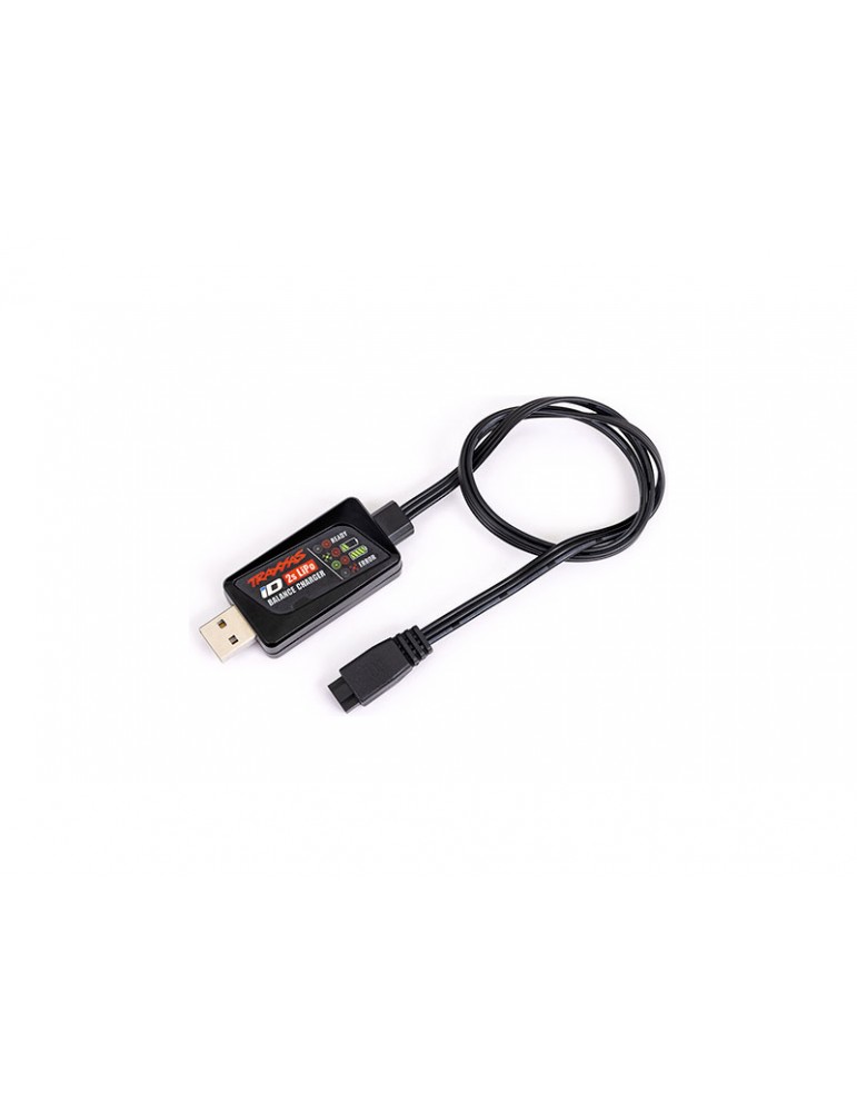 Traxxas Charger, iD Balance, USB (2-cell 7.4 volt LiPo with iD connector only)