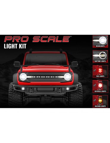 Traxxas LED light set, front & rear, complete (fits 9711 body)