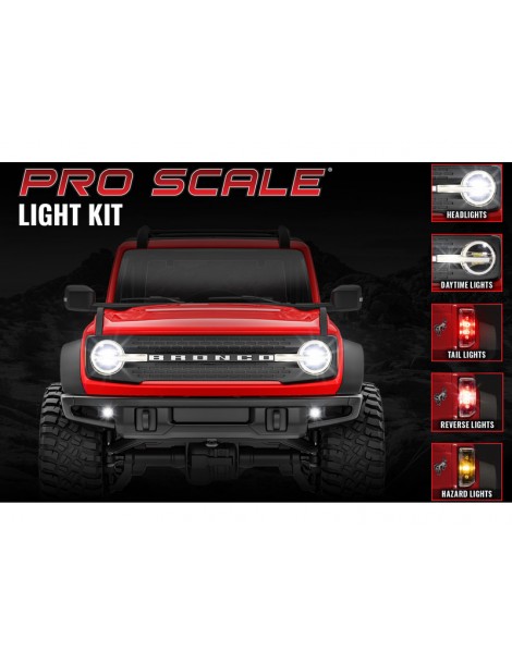 Traxxas LED light set, front & rear, complete (fits 9711 body)