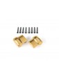 Traxxas Axle cover, brass (2)