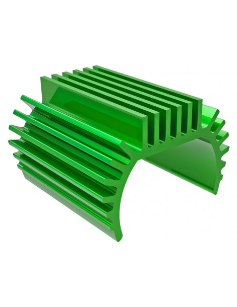 Traxxas Heat sink, Titan 87T motor (6061-T6 aluminum, green-anodized)