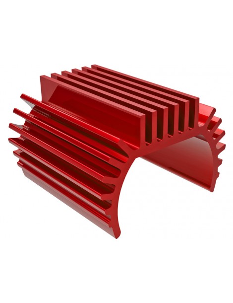 Traxxas Heat sink, Titan 87T motor (6061-T6 aluminum, red-anodized)