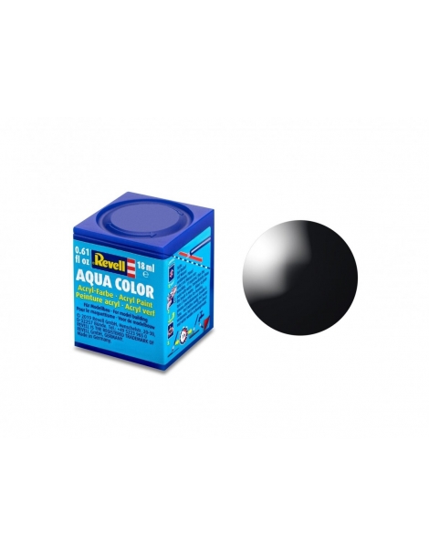 Dažai Revell - Black, Gloss - 07