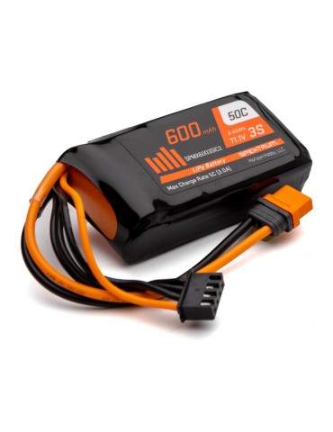Spektrum LiPo 11.1V 600mAh 50C IC2