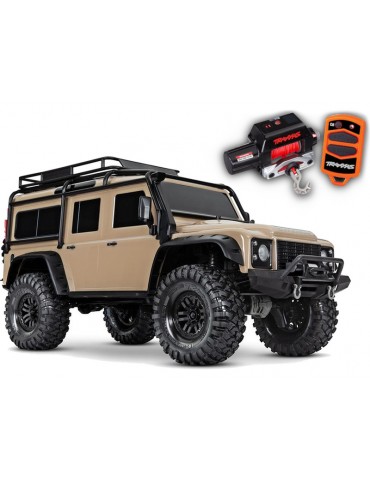 Traxxas TRX-4 Land Rover Defender 1:10 TQi RTR with Winch Sand