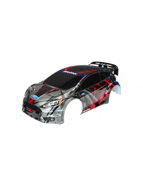 Traxxas Body, Ford Fiesta ST Rally (painted, decals applied)